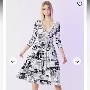 Blackmilk Moon Landing 3/4 sleeve dress